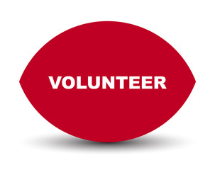 red vector banner volunteer