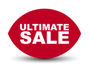 red vector banner ultimate sale