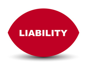 red vector banner liability