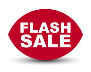 red vector banner flash sale