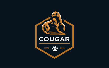 The image of a cougar or panther.