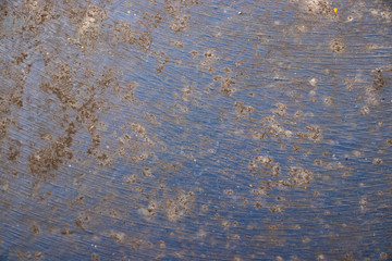 Blue grunge worn metal surface texture