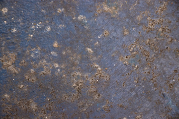 Blue grunge worn metal surface texture