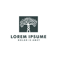 Tree logo template. nature icon design - vector