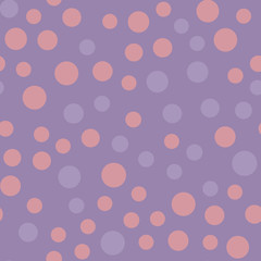 Abstract simple circles seamless pattern. Minimalistic elements wallpaper.