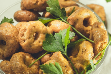 Taralli tarallini drying Italian snacks bagels