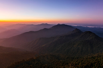View Point at Doi Mokoju in Kamphaeng Phet,Thailand.