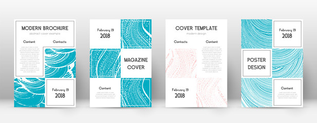 Cover page design template. Business brochure layo