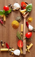 italian food ingredients for pasta