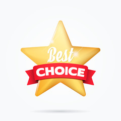 Best Choice Shopping Ribbon Star