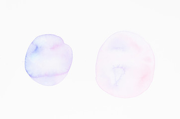 Watercolor design element on white background