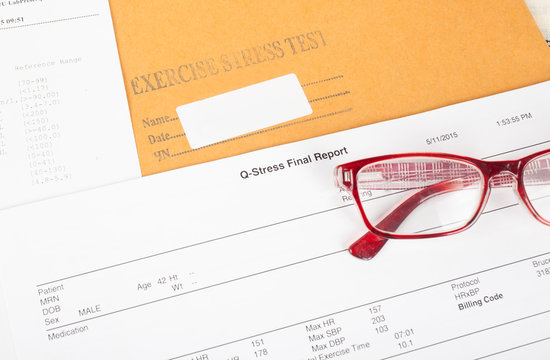 exercise stress test result, medical result