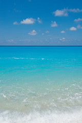 Beautiful beach, Kathisma beach on Lefkada, Greece.