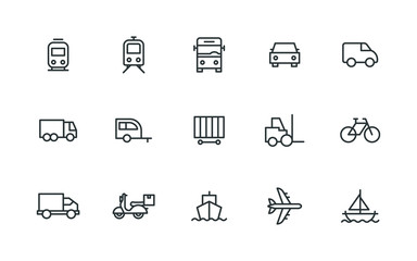 TRANSPORTATION ICONS