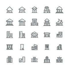 Fototapeta premium BUILDING ICONS