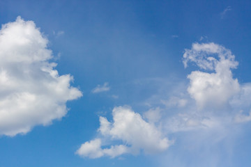 blue sky background with clouds.