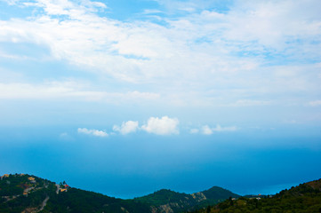 Beautiful view from the Exanthia village. Rachi Lefkada Greece. 