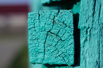 Painted boards on the school Playground