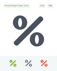 Percentage Sign - Sticker Icons