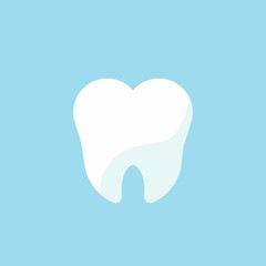 Tooth whitening concept icon for dentistry in flat style vector illustration