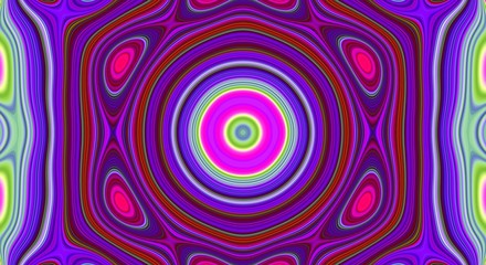 Psychedelic symmetry abstract pattern and hypnotic background, design wallpaper.