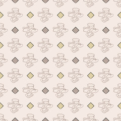 Abstract geometric seamless pattern