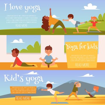 yoga for kids flyer