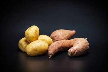 Gesund, Essen, Diät, Natur, roh, Vegetarisch, Vegan, abnehmen, kochen, frisch, Kartoffeln, Süßkartoffeln