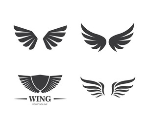 wing logo symbol icon vector illustration
