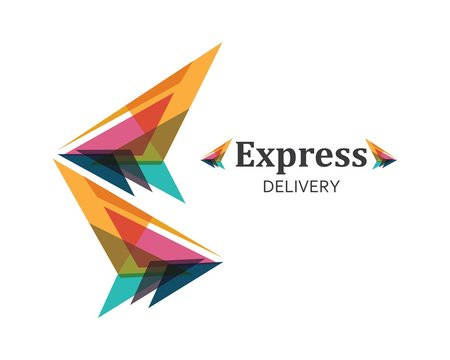 Arrow vector illustration icon Logo of delivery and logistic  business Template