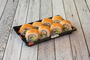 Comida japonesa, variado de Maki