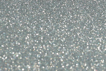 blur glitter, bokeh, defocused silber, grey  festive background,  texture. Xmas abstract background...