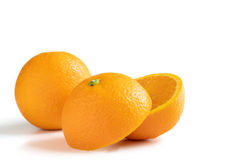 Half cut Navel orange