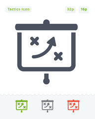 Tactics On Projector Screen - Sticker Icons