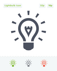 Bright Light Bulb - Sticker Icons