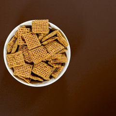 Bowl of Wholegrain Shreddies Breakfast Cereals