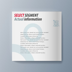 Business presentation brochure advertising goods and services