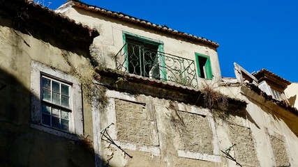 Alte Häuser, verfallen, Ruinen