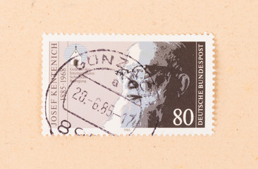 GERMANY - CIRCA 1985: A stamp printed in Germany shows Josef Kentenich, circa 1985