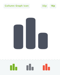Irregular Collumn Graph - Sticker Icons