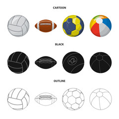 Fototapeta premium Vector illustration of sport and ball icon. Collection of sport and athletic vector icon for stock.