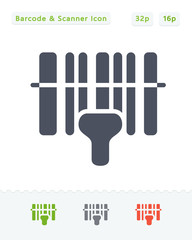Barcode & Scanner - Sticker Icons