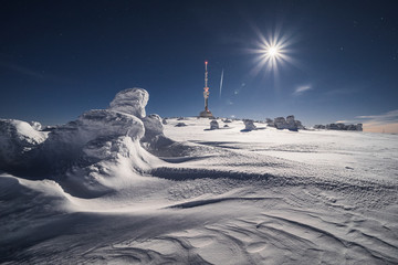 Winter in Jeseniky Mountains in czech repbulic 2018
