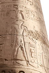 Columns in Hypostyle Hall of Karnak Temple, Luxor, Egypt