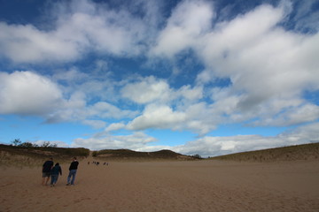 Fototapeta na wymiar Dunes and sky