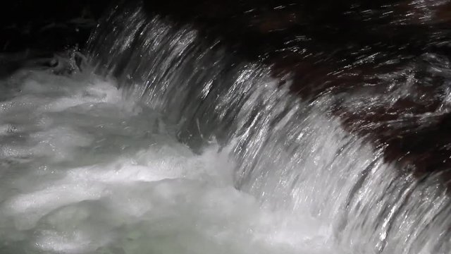 Closeup of Sockeye (Red) Salmon jumping up fish ladder or waterfall of the fish weir at Bear Creek near Seward Alaska; the fish weir is used to manage salmon population in the Cook Inlet region