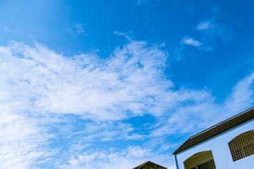 blue sky and air white clouds background, abstract background