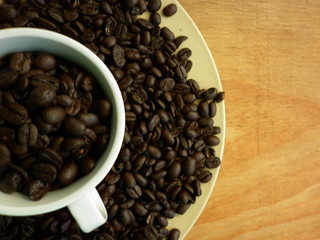 granos de café, cálido.