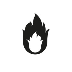 Icon fire. Vector. Illustration