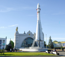 Vostok spaceship near the pavilion 